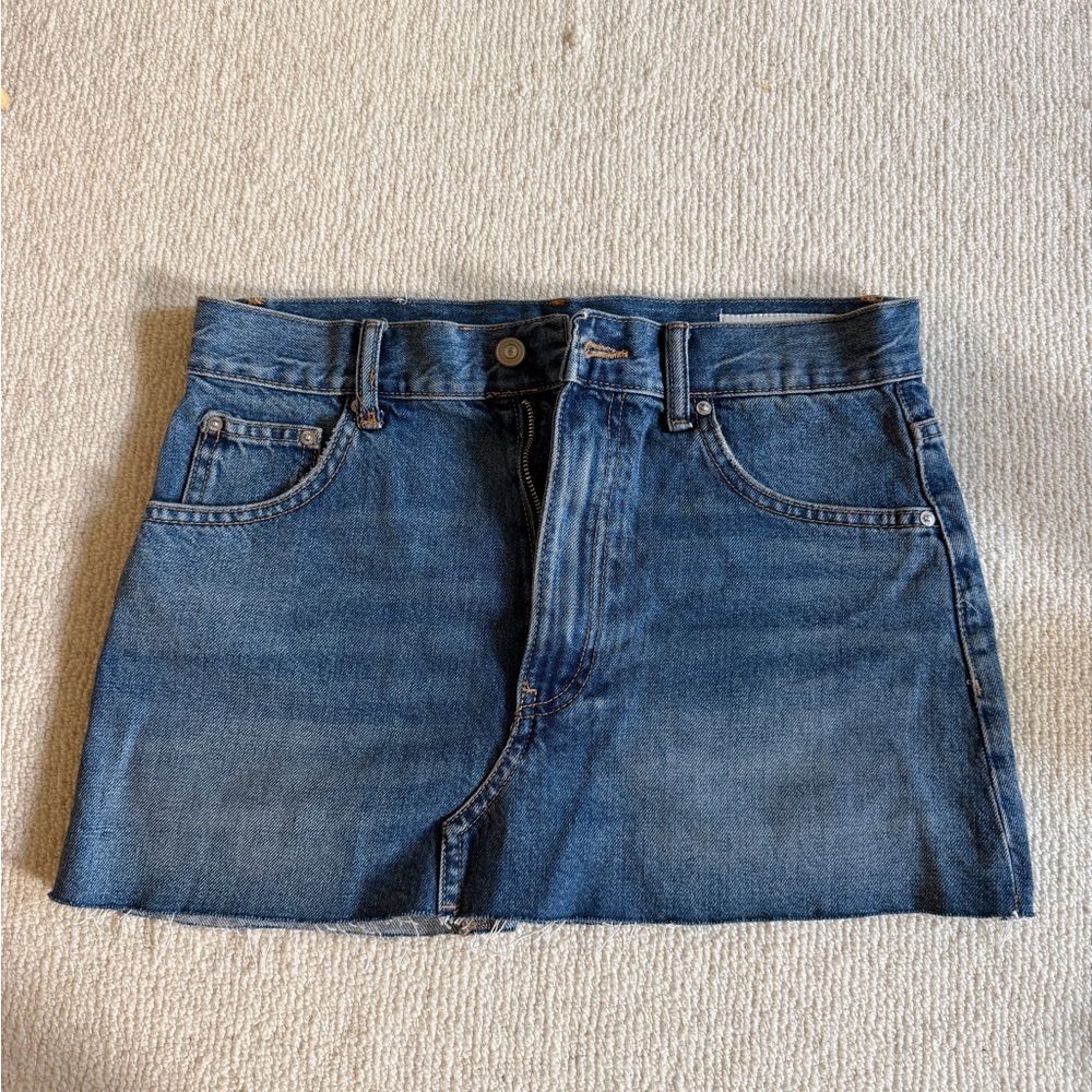 ZARA mini denim skirt